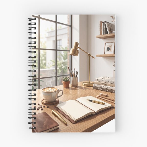 Item preview, Coffee & Creative Flow | Artist Workspace Premium Coffee Lifestyle Illustration | Creative Studio Wall Art | Designer T-Shirt designed and sold by SAJ Design Studio.
