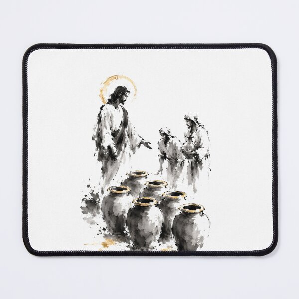 Item preview, Jesus Turning Water Into Wine at Cana Art designed and sold by Phos Creatives.