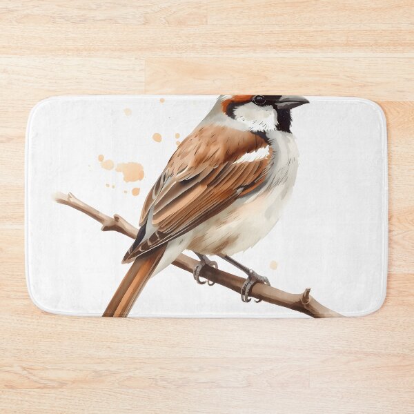 Item preview, Sparrow Bird Watercolor Painting designed and sold by RawNaturePrints.