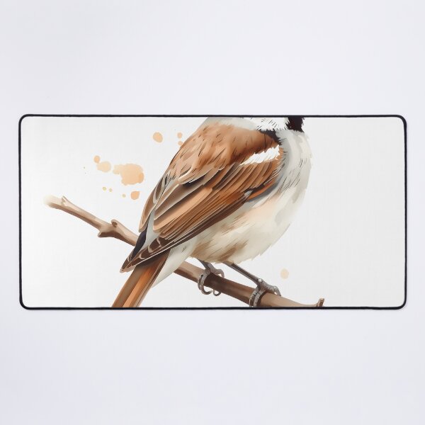 Item preview, Sparrow Bird Watercolor Painting designed and sold by RawNaturePrints.