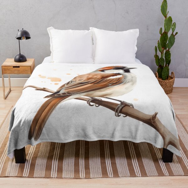 Item preview, Sparrow Bird Watercolor Painting designed and sold by RawNaturePrints.