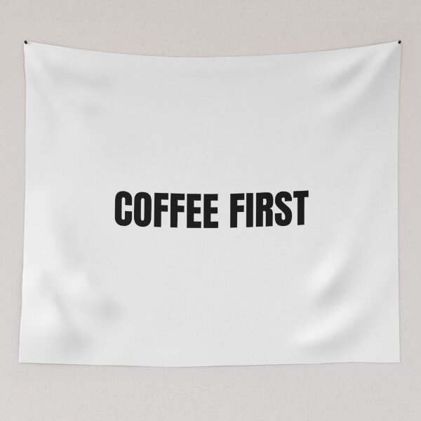 Item preview, Coffee First (Black) designed and sold by ShipCrewNation.