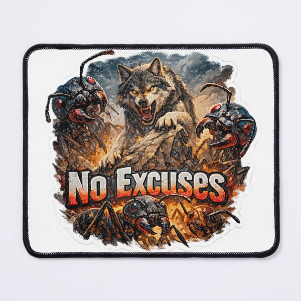 Item preview, Wolf: No excuses designed and sold by edrawin.art.