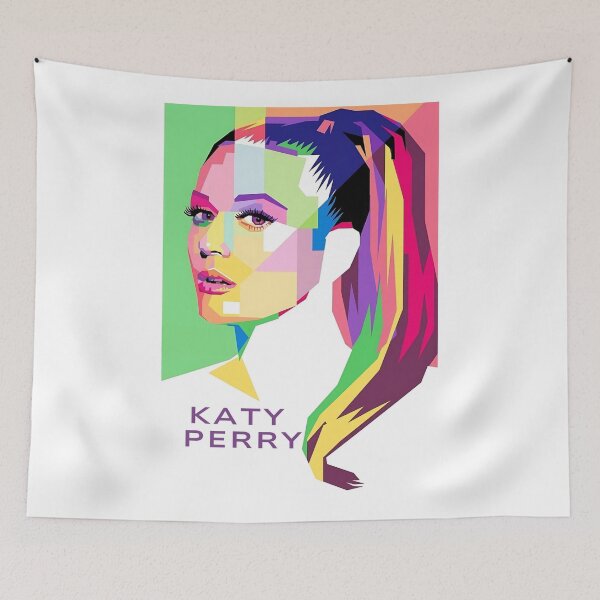 Item preview, Katy Perry Geometric Pop Art Portrait designed and sold by Vicky021.