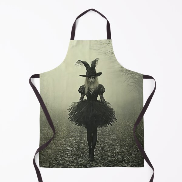 Item preview, Dark Gothic Witch Walking Through a Foggy Forest | Creepy Halloween Aesthetic | Gothic Wall Art designed and sold by WhimsyWink.