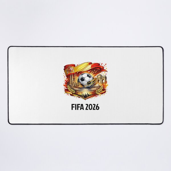 Item preview, Spain FIFA World Cup Trophy 2026 Football Soccer Fan Design designed and sold by t-patterns.