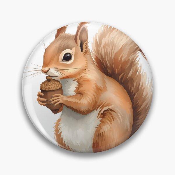Item preview, Squirrel Watercolor Painting designed and sold by RawNaturePrints.