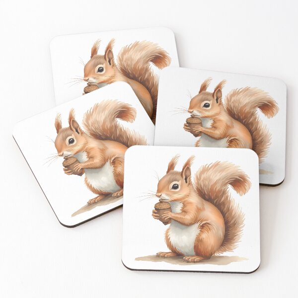 Item preview, Squirrel Watercolor Painting designed and sold by RawNaturePrints.