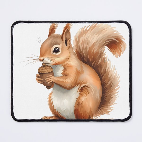 Item preview, Squirrel Watercolor Painting designed and sold by RawNaturePrints.