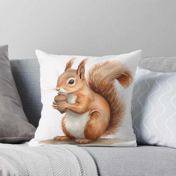 Item preview, Squirrel Watercolor Painting designed and sold by RawNaturePrints.