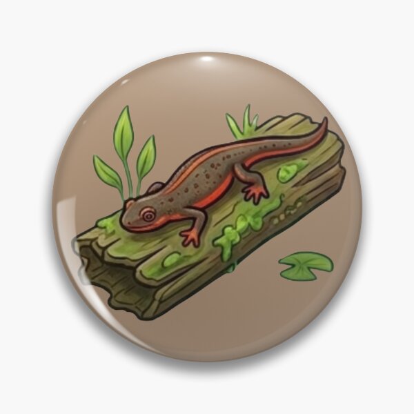 Artikelvorschau, Niedliche Salamanderillustration auf einem Waldstamm entworfen und verkauft von Theproxmrt.
