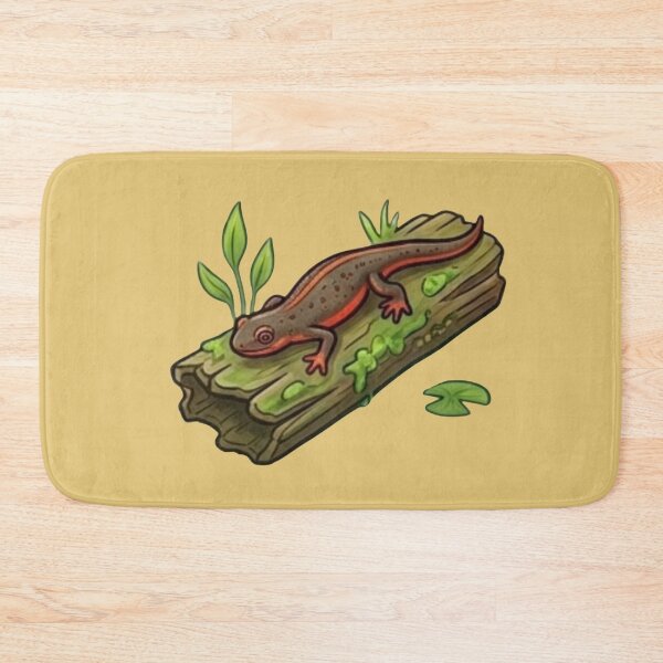 Item preview, Cute Salamander Illustration on Woodland Log designed and sold by Theproxmrt.