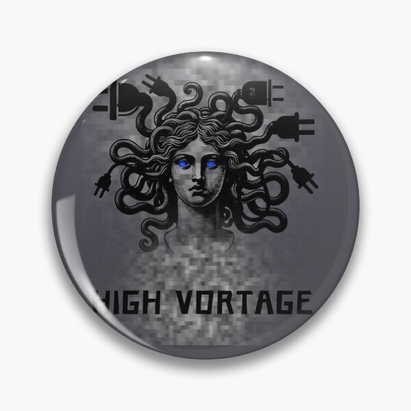 Item preview, High Voltage Medusa Cyberpunk Art designed and sold by AhmadAnnaPrints.