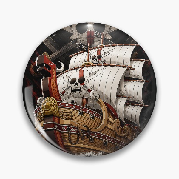 Artikelvorschau, Red Force Pirate Ship Vintage Poster | Anime Inspired Emperor Pirate Crew | Legendary Red-Haired Captain Nautical Graphic Tee | Epic Ocean Adventure Art  entworfen und verkauft von LIOKING333.