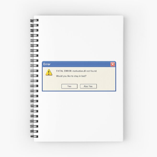 Item preview, Vintage Retro Windows Error Motivation dll Not Found Funny Meme designed and sold by WERSY.