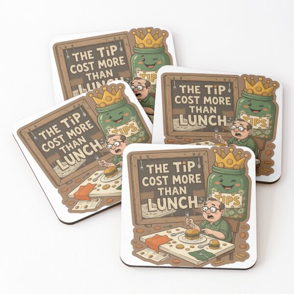 Item preview, The Tip Cost More Than Lunch Funny Restaurant Sticker designed and sold by Imaginarium of Chaos falcon88 .