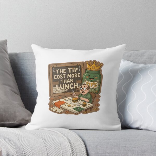 Item preview, The Tip Cost More Than Lunch Funny Restaurant Sticker designed and sold by Imaginarium of Chaos falcon88 .