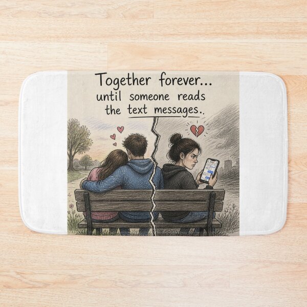 Item preview, Together forever until someone reads the text messages. designed and sold by CinemaChronik.