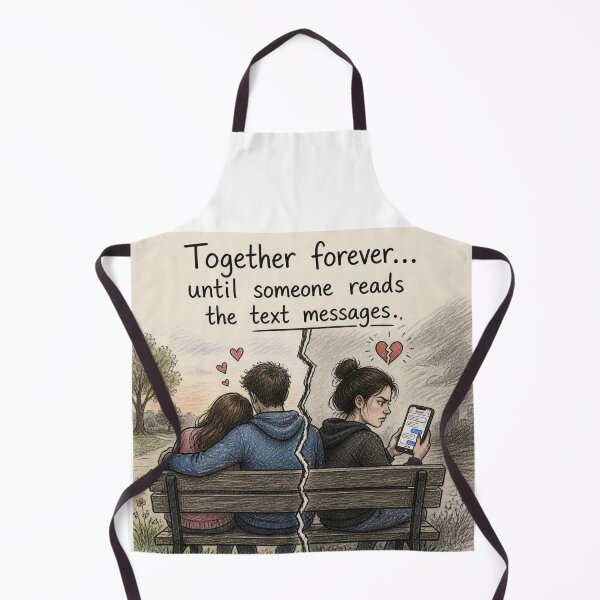 Item preview, Together forever until someone reads the text messages. designed and sold by CinemaChronik.