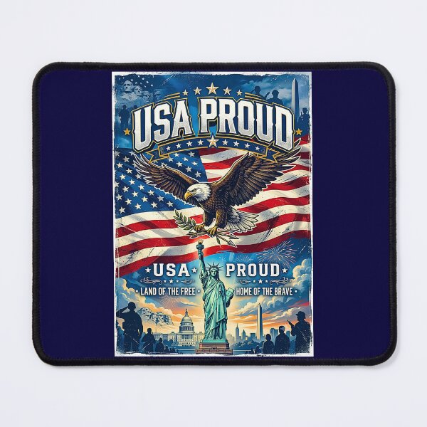 Item preview, USA PROUD - Patriotic pattern designed and sold by TOMASHINO.