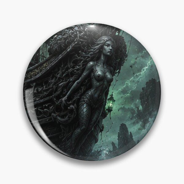 Artikelvorschau, Kunstdruck „Gothic Mermaid on Dark Ship“ entworfen und verkauft von HollowOakPrints.