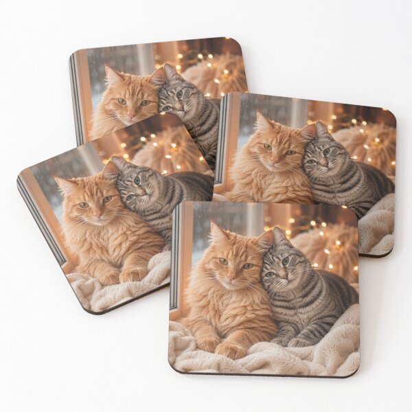 Item preview, Ginger and Tabby Cat Best Friends designed and sold by BagFactoryUK.