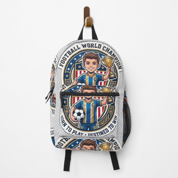 Item preview, Soccer World Champion Boy Mascot Art designed and sold by Arts121.