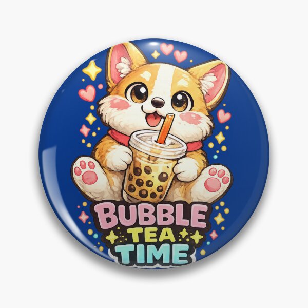 Item preview, Cute Corgi Bubble Tea Time designed and sold by Houldi.
