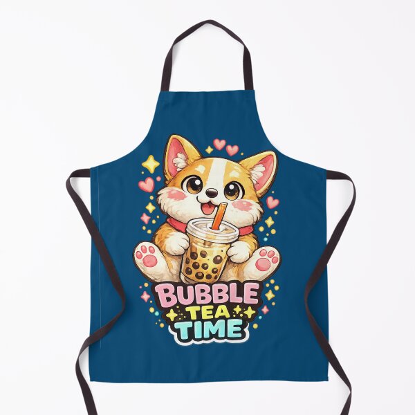 Item preview, Cute Corgi Bubble Tea Time designed and sold by Houldi.