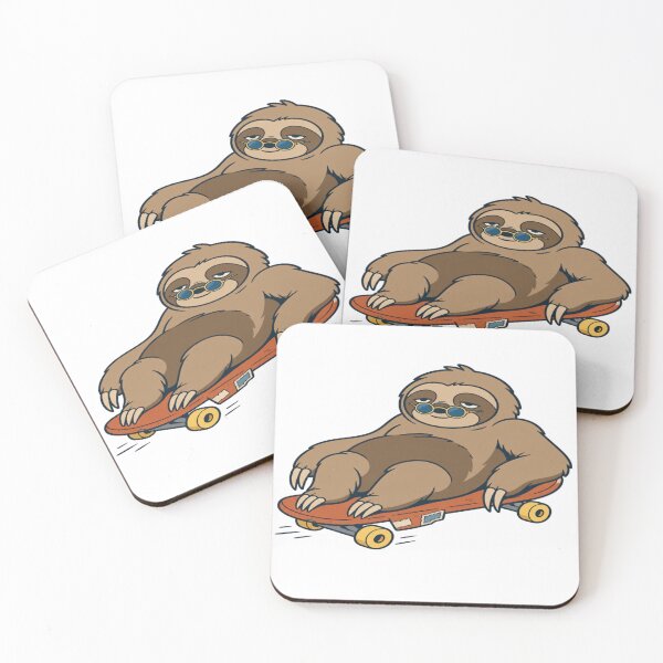 Item preview, Not Fast Not Furious — Sloth Skateboard Animal-pun Humor designed and sold by MOSIDRIP™.