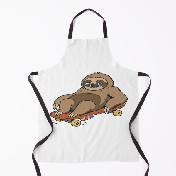 Item preview, Not Fast Not Furious — Sloth Skateboard Animal-pun Humor designed and sold by Mosidrip.