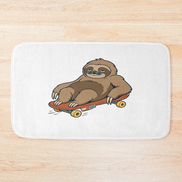 Item preview, Not Fast Not Furious — Sloth Skateboard Animal-pun Humor designed and sold by Mosidrip.