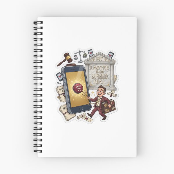 Item preview, My Lawyer Is On Speed Dial Funny Legal Sticker designed and sold by Imaginarium of Chaos falcon88 .