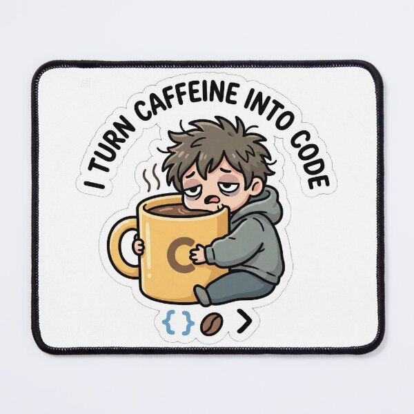 Item preview, Caffeine into Code designed and sold by alyeskadigital.