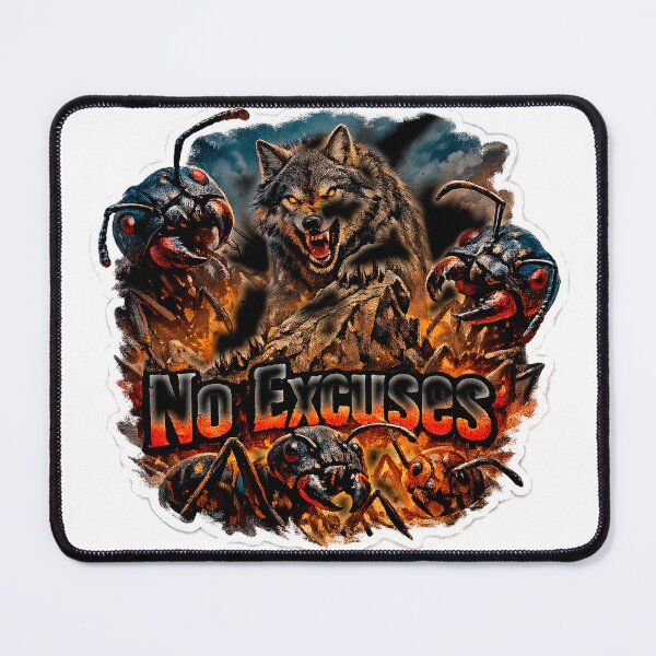 Item preview, Wolf copy No excuses designed and sold by edrawin.art.