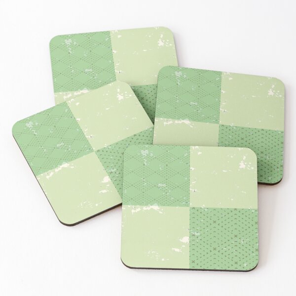 Item preview, Mint Sage Green Checkerboard Patchwork Pillow designed and sold by Peaceful Lotus Home Design.