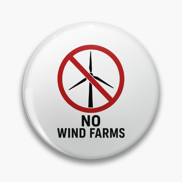 Item preview, No Wind Farms - No Wind Turbines designed and sold by HandicraftArt.