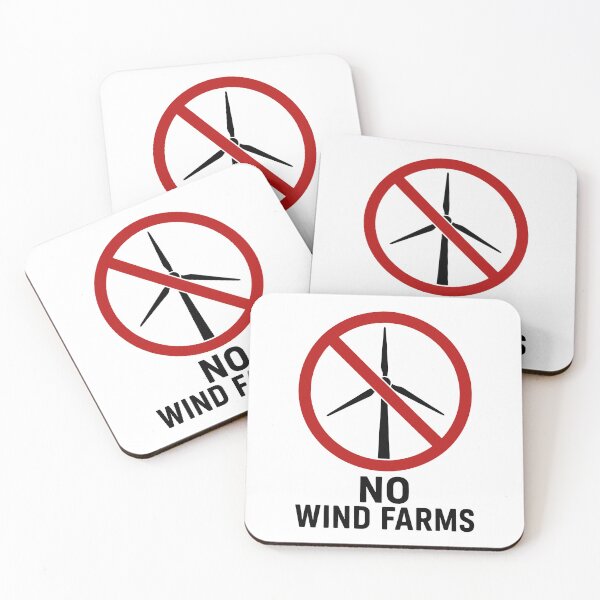 Item preview, No Wind Farms - No Wind Turbines designed and sold by HandicraftArt.