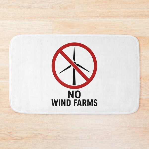 Item preview, No Wind Farms - No Wind Turbines designed and sold by HandicraftArt.