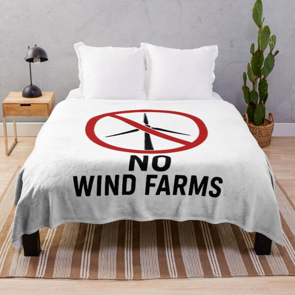 Item preview, No Wind Farms - No Wind Turbines designed and sold by HandicraftArt.