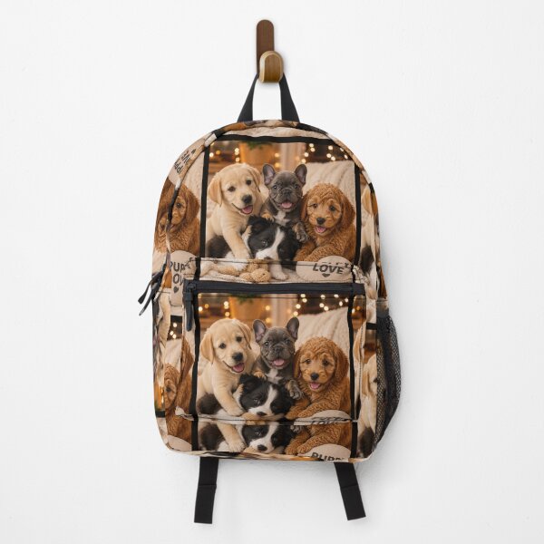 Item preview, Puppy Love Best Friends Portrait designed and sold by BagFactoryUK.