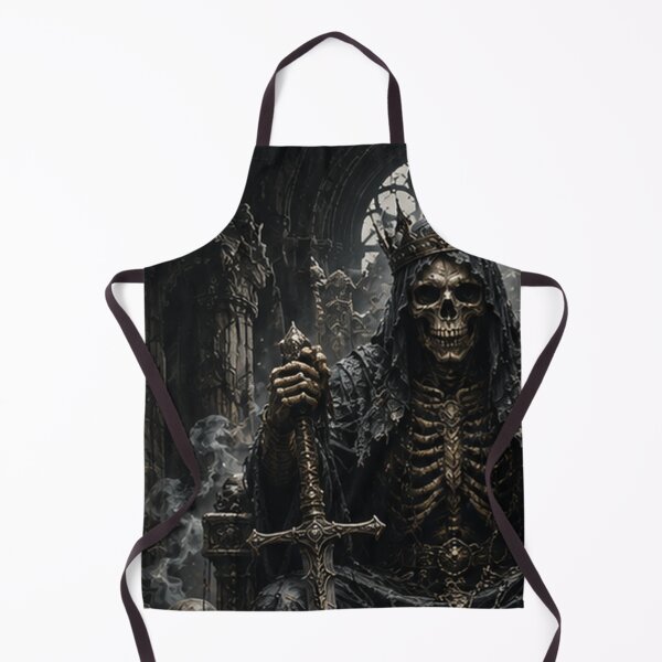 Item preview, Regal Skeleton Crown Sword Gothic Art designed and sold by HollowOakPrints.