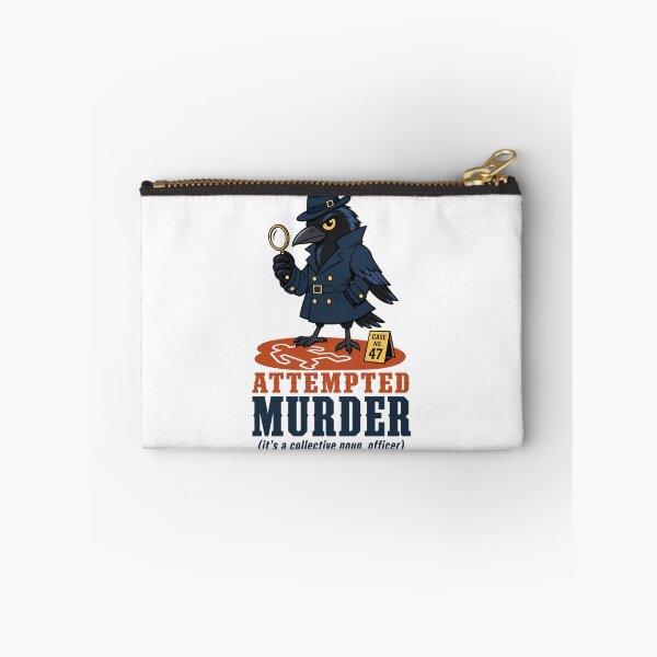 Item preview, Attempted Murder — Crow Detective Animal-pun Humor designed and sold by Mosidrip.