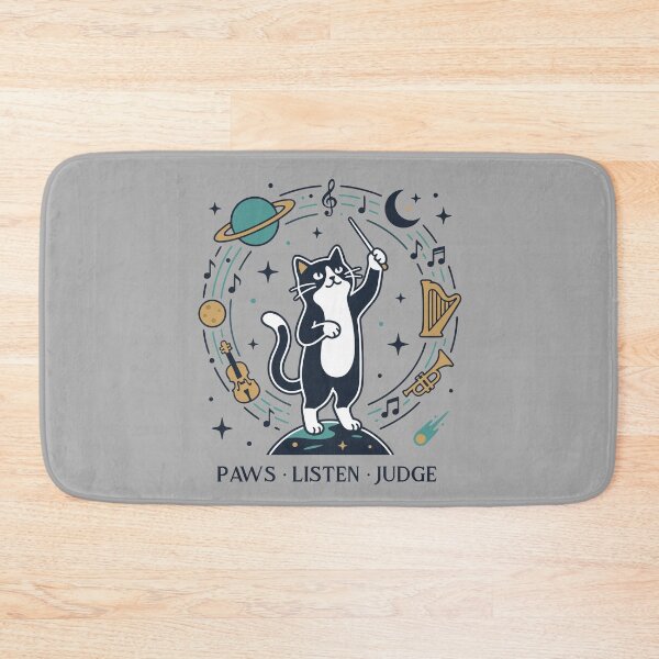 Item preview, Cosmic Cat Conductor Celestial Line Art For Music Teachers designed and sold by roarsomethings.