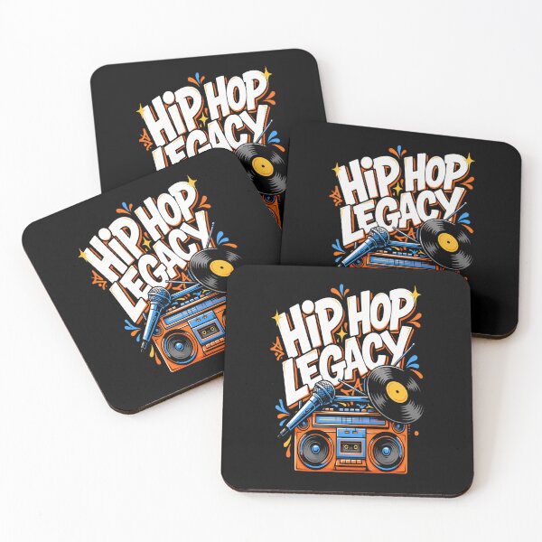 Item preview, Hip Hop Legacy – Boombox Microphone Vinyl Hip-Hop Design designed and sold by Midnight Veil Designs.