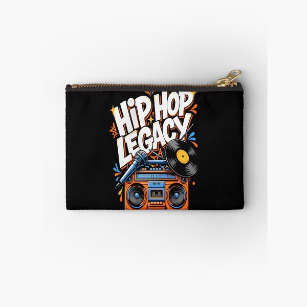 Item preview, Hip Hop Legacy – Boombox Microphone Vinyl Hip-Hop Design designed and sold by Midnight Veil Designs.