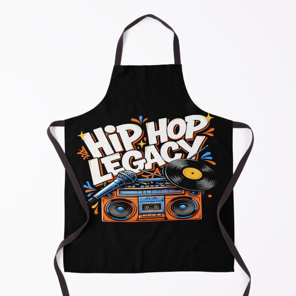 Item preview, Hip Hop Legacy – Boombox Microphone Vinyl Hip-Hop Design designed and sold by Midnight Veil Designs.
