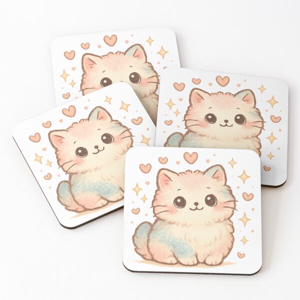Item preview, Pastel Kawaii Kitten ✨ | Cute Cat Illustration, Soft Watercolor Style, Adorable Aesthetic Design designed and sold by Cat-astrophes.