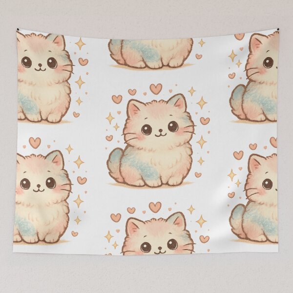 Item preview, Pastel Kawaii Kitten ✨ | Cute Cat Illustration, Soft Watercolor Style, Adorable Aesthetic Design designed and sold by Cat-astrophes.