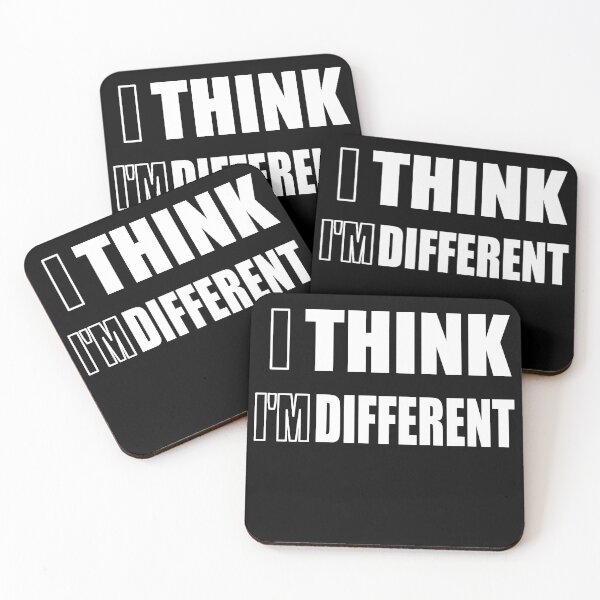 Item preview, I Think I'm Different (Think different) designed and sold by E-W-D.